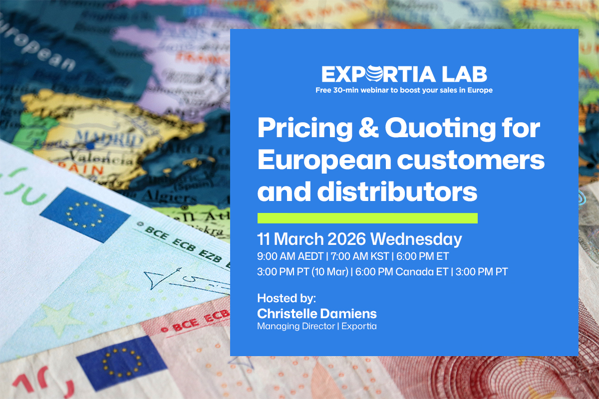 Exportia Lab: Pricing & Quoting for European customers and distributors